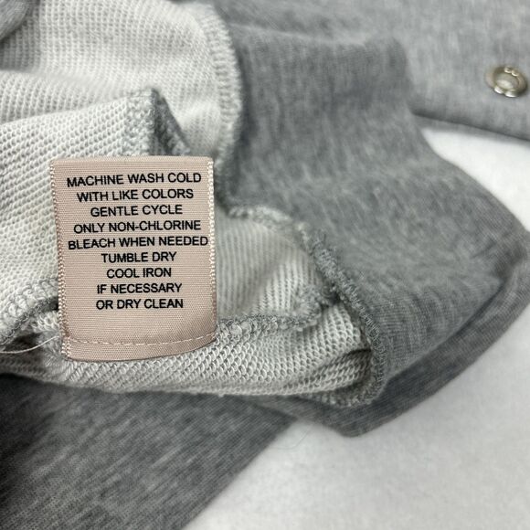 Philosophy Republic Clothing Hoodie Womens Small Gray Grommet Eyelet Pullover - Picture 12 of 12